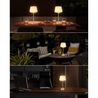 Umexus Portable Cordless Table Lamps Rechargeable 5000Mah Battery Operated 3 Level Brightness Dimmable Night Bedside Lamp Am