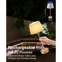 Umexus Portable Cordless Table Lamps Rechargeable 5000Mah Battery Operated 3 Level Brightness Dimmable Night Bedside Lamp Am