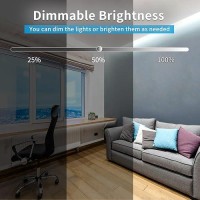 Yeewhale Cob Led Strip Lights 100Ft 6000K Dc 24V Dimmable White Flexible Led Rope Lights For Bedroom With Remote And App Control