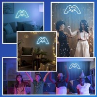 Sintenill Heart Hands Neon Sign Room Decor Heart Neon Signs For Wall Decor Aesthetic Usb Powered Led Neon Lights For Girls Do