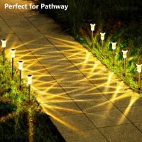 Denicmic Solar Lights Outdoor 10 Pack Solar Pathway Lights Outdoor Halloween Decorative Lights Solar Garden Lights Led Waterproo