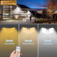 Solar Street Lights Outdoor Waterproof 3000Lm Solar Powered Security Light With Motion Sensor Remote Exterior Flood Lighting