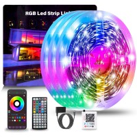 Nbbuff 300Ft Led Lights For Bedroom Rgb Led Strip Lights Music Sync Color Changing Effects Diy Cuttable Led Light Strip With R