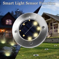 Vankada Solar Ground Lights Solar Lights Outdoor Waterproof Solar Garden Lights For Yard Pathway Landscape Lighting For Pathway