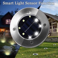 Vankada Solar Ground Lights Solar Lights Outdoor Waterproof Solar Garden Lights For Yard Pathway Landscape Lighting For Pathway