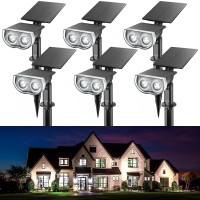 Linkind Solar Lights Outdoor Solar Lights For Outside Waterproof Ip67 Solar Spot Lights 120 Adjustable Panel And Light Solar Lan