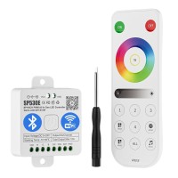 Btflighting Sp530E Wifi Alexa Bluetooth Controllers 4 Zones 24Ghz Rf Rb3 Remote Kit Support Fcob Cob Smd Pwm Or Spi Rgb Rgbw L