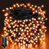 Guhope 66Ft 200 Led Halloween Lights Orange And Purple Halloween Lights Outdoor With 8 Lighting Modes Waterproof Halloween Str