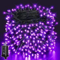 Guhope 66Ft 200 Led Halloween Lights Purple Halloween Lights Outdoor With 8 Lighting Modes Waterproof Halloween String Lights