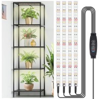 Lbw Grow Light Strip For Indoor Plants Full Spectrum Plant Lights For Indoor Growing With 10 Brightness Levels Timer 4812 H