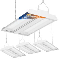 Allsmartlife Led Linear High Bay Light 4Pack 150W 20250Lm 010V Dimmable 5000K Daylight Adjustable Tilt Hanging Led High Bay