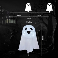 Halloween Solar Ghost Decorations Pathway Led Lights Set Of 2 Lighted Up Halloween Decoration Stake Outdoor 2 Lighting Modes Su