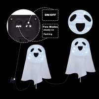 Halloween Solar Ghost Decorations Pathway Led Lights Set Of 2 Lighted Up Halloween Decoration Stake Outdoor 2 Lighting Modes Su