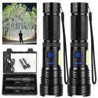 Led Rechargeable Flashlights 990000 High Lumens Super Bright Flashlight High Power Flash Light With 7 Modes 15H Running Time