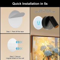 Wireless Led Spotlight Indoor With Remote Uplighting Indoor With Rechargeable Battery Operated 3Cct Picture Light With Timerd