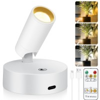 Wireless Led Spot Lights Indoor Battery Operated With Remote Rechargeable Up Lights Indoor With Timerdimmable 3Cct Picture Li