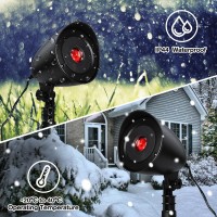 Halloween Projector Lights Outdoor Indoor 3D Dynamic Red Skull Projector Decorations Lights With Timer Waterproof Halloween L