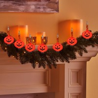 Halloween Pumpkin Bubble Lights 11Ft Outdoor Halloween Decorations String Lights With 8 Jack O Lantern Pumpkin Bubble Lights