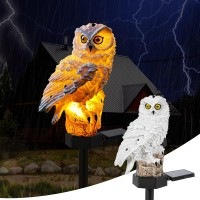 Kimhy Owl Solar Lights Outdoor Garden Owl Solar Light Waterproof Maintain Of 10 Hours Lighting Solar Lights Outdoor Owl For Ya