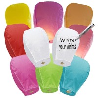 Paper Lanterns To Releasein Memory 16 Pack Colored Chinese Lanterns Easy To Use Paper Lanterns Were The Highlight Of Party C