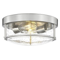 Femila Brushed Nickel Flush Mount Ceiling Light 12 Bedroom Ceiling Light Modern Light Fixtures Ceiling Seeded Glass E26 Ba