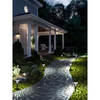 Solpex Solar Lights Outdoor Pathway Garden Decor Lights Solar Powered Waterproof Decoration For Patio Front Porch Yard Outside