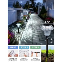 Solpex Solar Lights Outdoor Pathway Garden Decor Lights Solar Powered Waterproof Decoration For Patio Front Porch Yard Outside