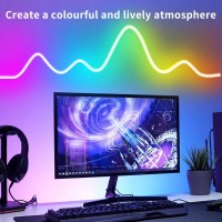 Segrass Led Neon Lights Strip Dc 24V 164Ft Rgb Led Neon Light Strip App Remote Controls Control Flexible Waterproof Neon Led St