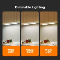 Under Cabinet Lights 2 Pack 12 Inches 60 Led Rechargeable Under Cabinet Lighting Magnetic Dimmable Motion Sensor Light Indo