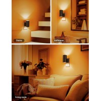 Amber Night Lights Plug Into Wall Dimmable Night Light Plug In Modern Night Lights Auto Onoff Amber Night Lights 2000K 010