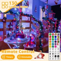 Ollny Rgb Christmas Lights 400 Leds 131 Ft 130 Modes Color Changing Christmas Tree Lights With Remote Timer Waterproof Outd