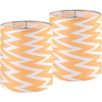 Jerhous Tall Drum Lamp Shades Set Of 2 Medium Gold Stripe Lampshade 10Top X 10Bottom X 118Highspider Morden Lamp Shade