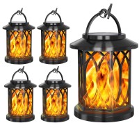 Youngpower Solar Flickering Flame Lantern Outdoor Lights Waterproof Hanging Solar Lanterns Lights Solar Powered Lanterns Outd