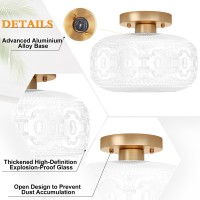 Semi Flush Mount Ceiling Light White Glass Vintage Kitchen Ceiling Light Fixture Gold Globe Glass Close To Crystal Modern Ligh