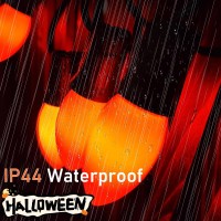 C9 Orange Halloween Lights 25Ft Halloween C9 String Lights With 27 Orange Bulbs Hanging Halloween Decoration Lights For Outdoo