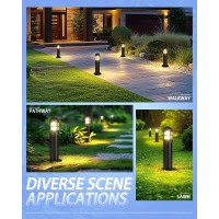 Moondeage 6 Pack 12V Led Bollard Path Lights 200Lm Unique Landscape Lighting Outdoor Walkway Light Castaluminum With Ip67 W