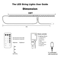 Tw Shine Halloween Lights 1000 Led 328Ft Halloween Lights Outdoor Plug In With 8 Modes Remote Waterproof Halloween String Ligh