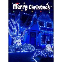 Minetom Christmas String Lights Battery Operated 2 Pack Total 33Ft 100 Led Battery Powered Fairy Lights With Timer 8 Modes Wat