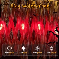 10Ft Halloween Led String Light With Red Blood Tear Drops Halloween Decorations Lights With 10 St40 Led Bulbs Outdoor Hallowee