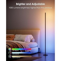 Wisimmall Corner Floor Lamp 65 Rgb Color Changing Mood Light With Remote Control Dimmable Led Corner Lamp With Music Sync M