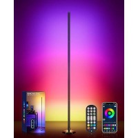 Wisimmall Corner Floor Lamp 65 Rgb Color Changing Mood Light With Remote Control Dimmable Led Corner Lamp With Music Sync M