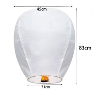 Luxify 20Packs White Pack Chinese Lanterns To Release In Sky For Celebrations Of Family Weddings Birthdays Memorials Parties