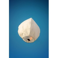 Luxify 20Packs White Pack Chinese Lanterns To Release In Sky For Celebrations Of Family Weddings Birthdays Memorials Parties