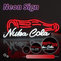 Nuka Cola Neon Sign Fallout Merchandise For Wall Decor Dimmable Game Neon Sign For Wall Decor Man Cave Decor Bedroom Light Up Si