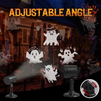 Nowsto Led Halloween Decoration Ghost Rotating Projector Yard Stake Lights Indoor Outdoor Landscape Night Light For Home Theal