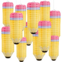 18 Pcs Back To School Pencil Lanterns Hanging Pencil Lanterns Classroom Decorations Welcome Back To School Paper Lanterns Ceilin