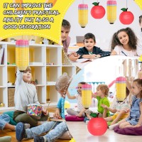 12 Pcs Back To School Classroom Decorations Apples Pencil Hanging Paper Lanterns Welcome Back To School Paper Lanterns Ceiling P