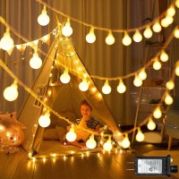 Wuxyiyang 120 Led String Lights 40Ft 8 Lighting Modes Plug In Fairy String Lights For Bedroom Classroom Patio Garden Wedding Pa