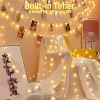 Wuxyiyang 120 Led String Lights 40Ft 8 Lighting Modes Plug In Fairy String Lights For Bedroom Classroom Patio Garden Wedding Pa