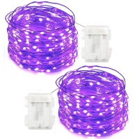 Twinkle Star 33Ft 100 Led Copper Wire String Lights Halloween Lights Battery Operated Led String Lights For Christmas Wedding Pa